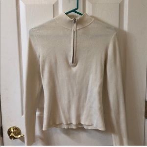 Off White Formal Quarter Zip